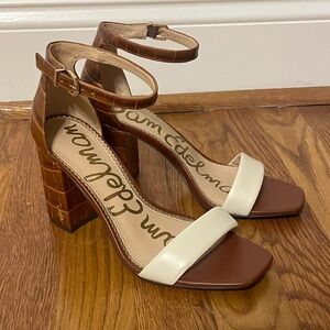 Sam Edelman Brown & White Heels